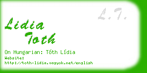 lidia toth business card